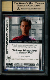 2007 Spider-Man 3 Autograph Tobey Maguire Limited Edition Auto BGS 9.5/10 SP